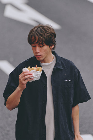AMULET PALM SHIRT BLACK