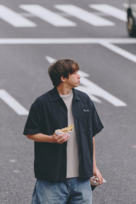 AMULET PALM SHIRT BLACK