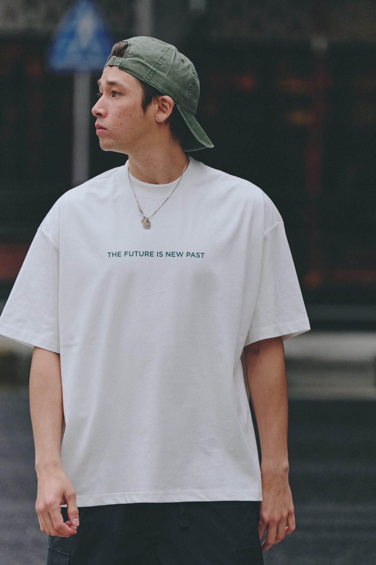 AMULET LOGO WASHED CAP / OLIVE