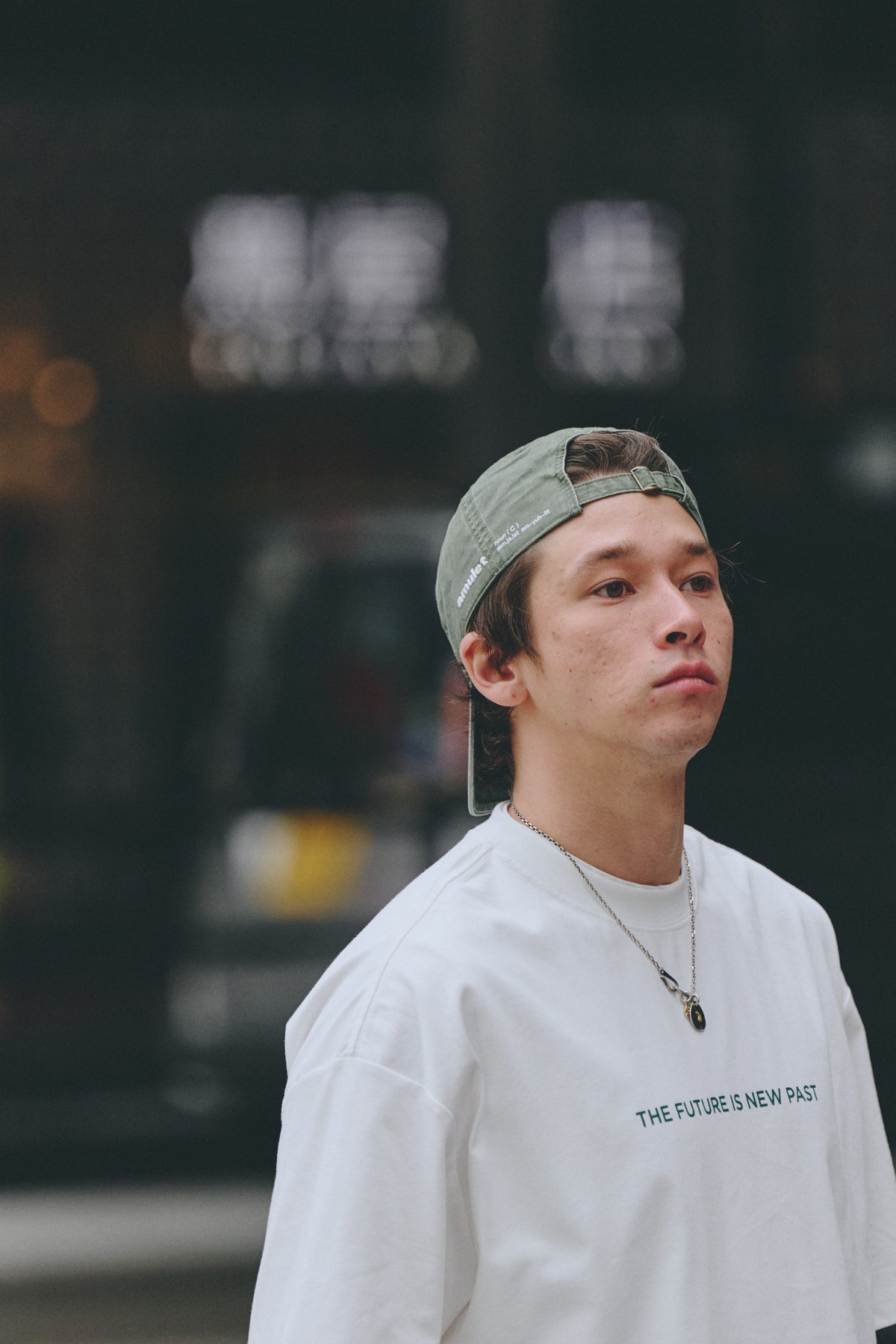 AMULET LOGO WASHED CAP / BEIGE