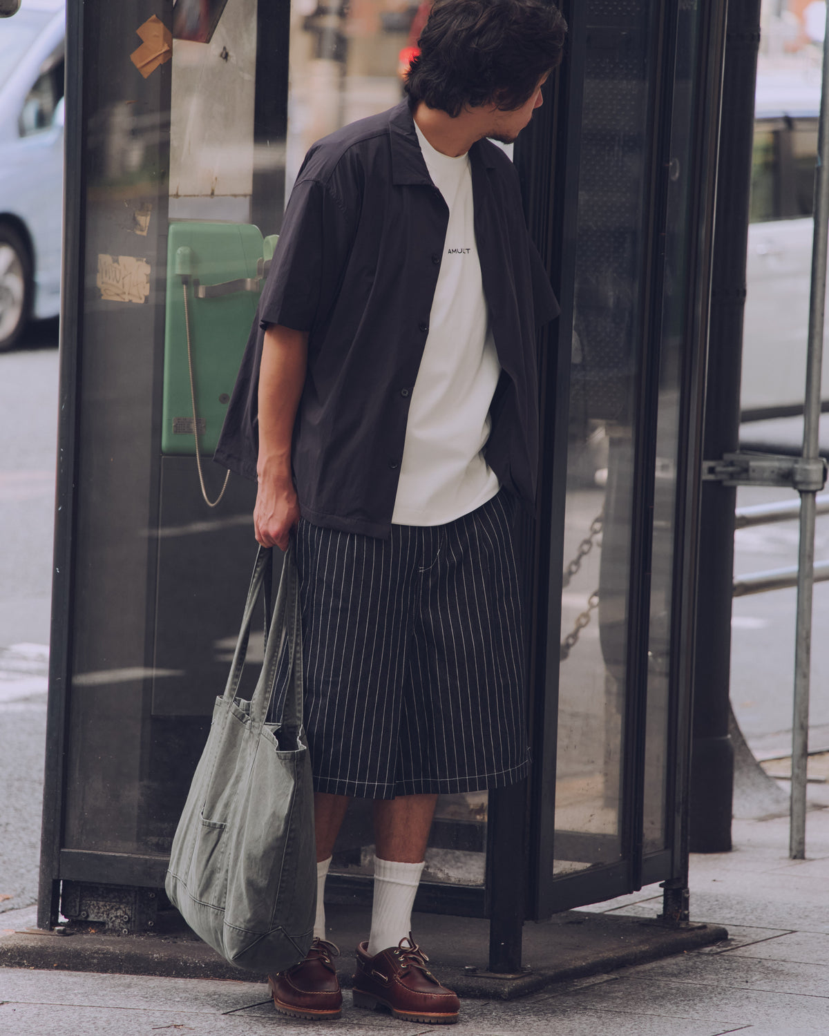 AMULET SIGNATURES SHORTS / DENIM