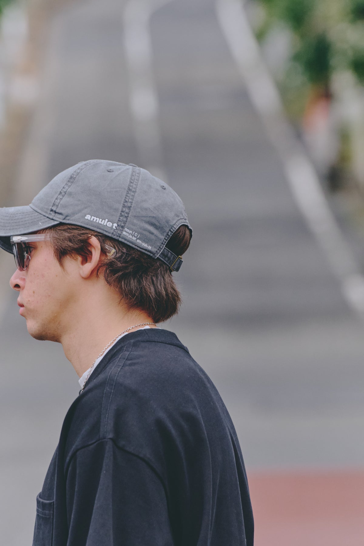 AMULET LOGO WASHED CAP / BEIGE