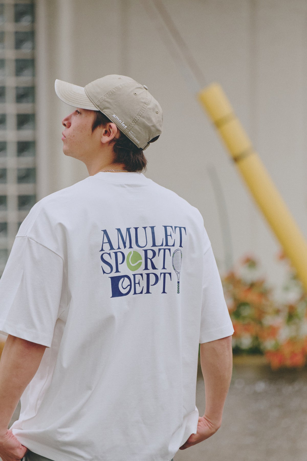 AMULET TENNIS TEE / NAVY