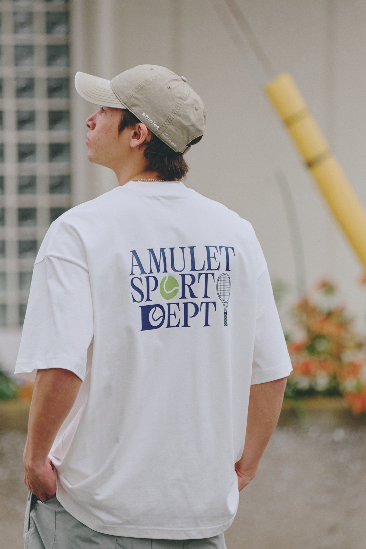 AMULET TENNIS TEE / NAVY