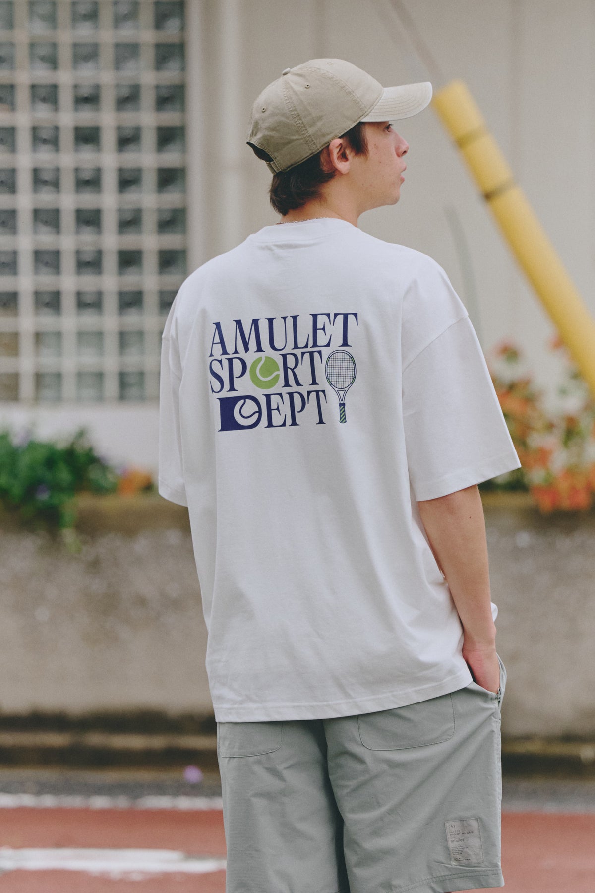 AMULET TENNIS TEE / NAVY