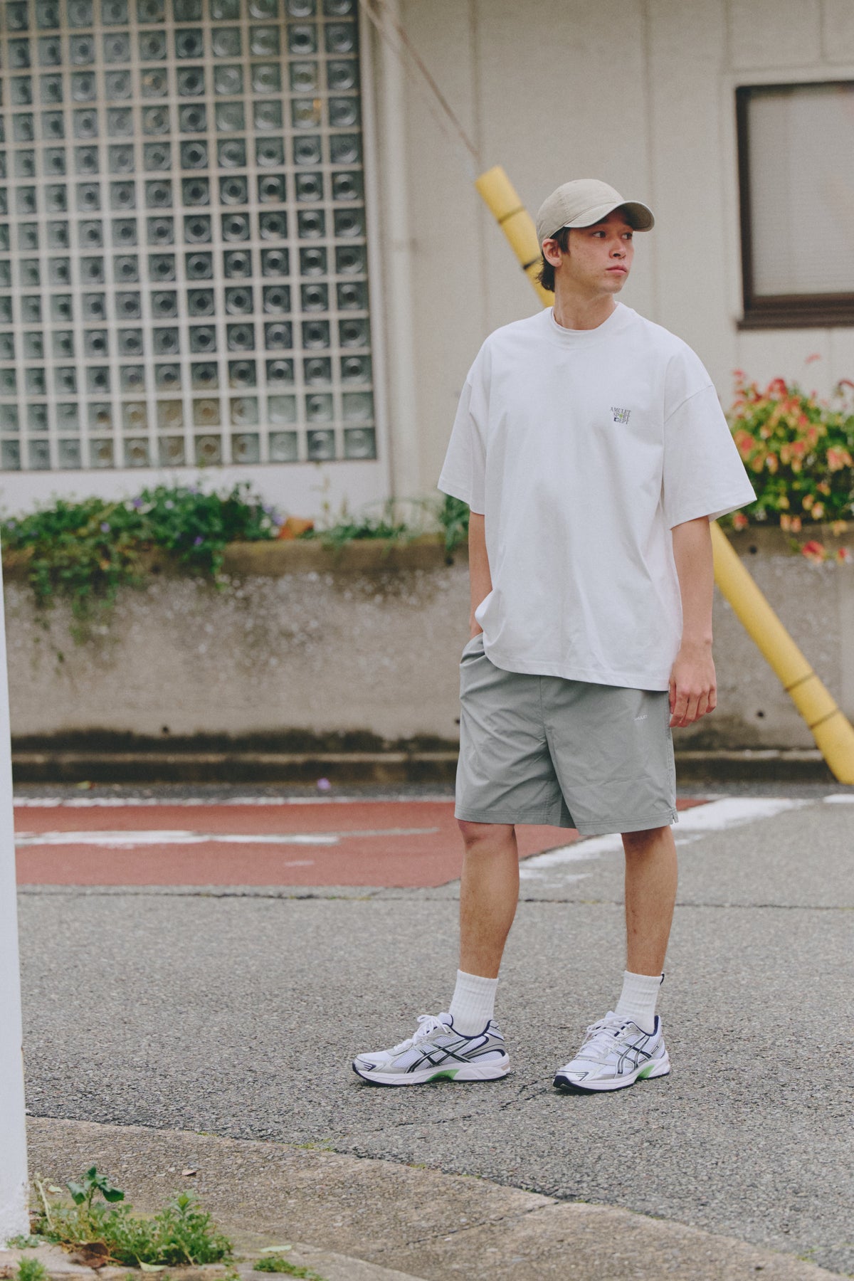 AMULET TENNIS TEE / NAVY