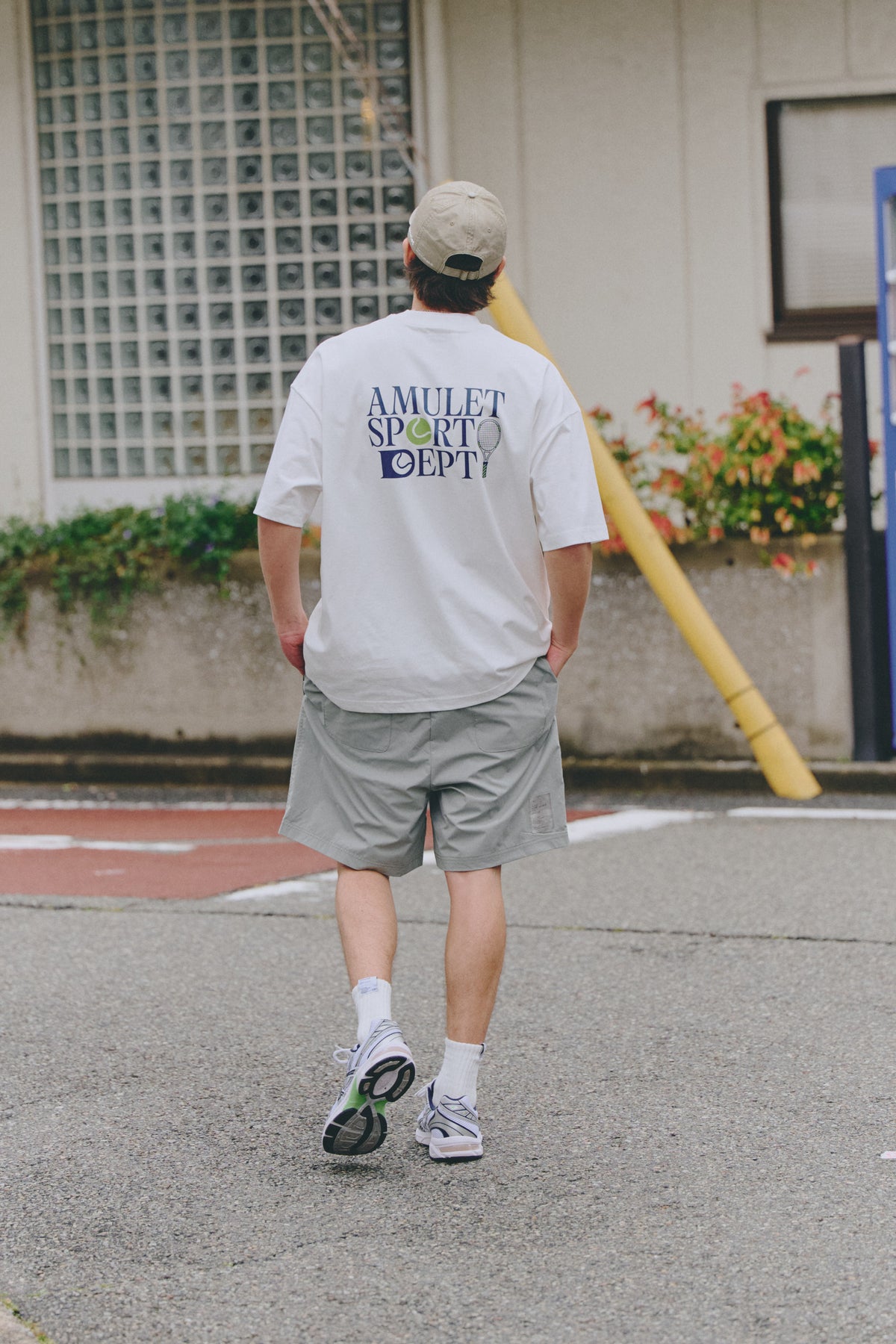 AMULET TENNIS TEE / NAVY