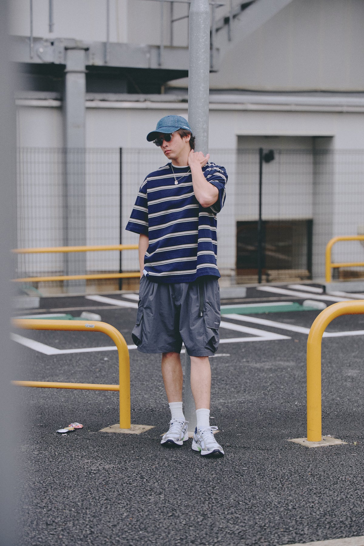 AMULET LOGO WASHED CAP / DENIM