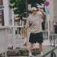 AMULET BASIC TEE/ NAVY