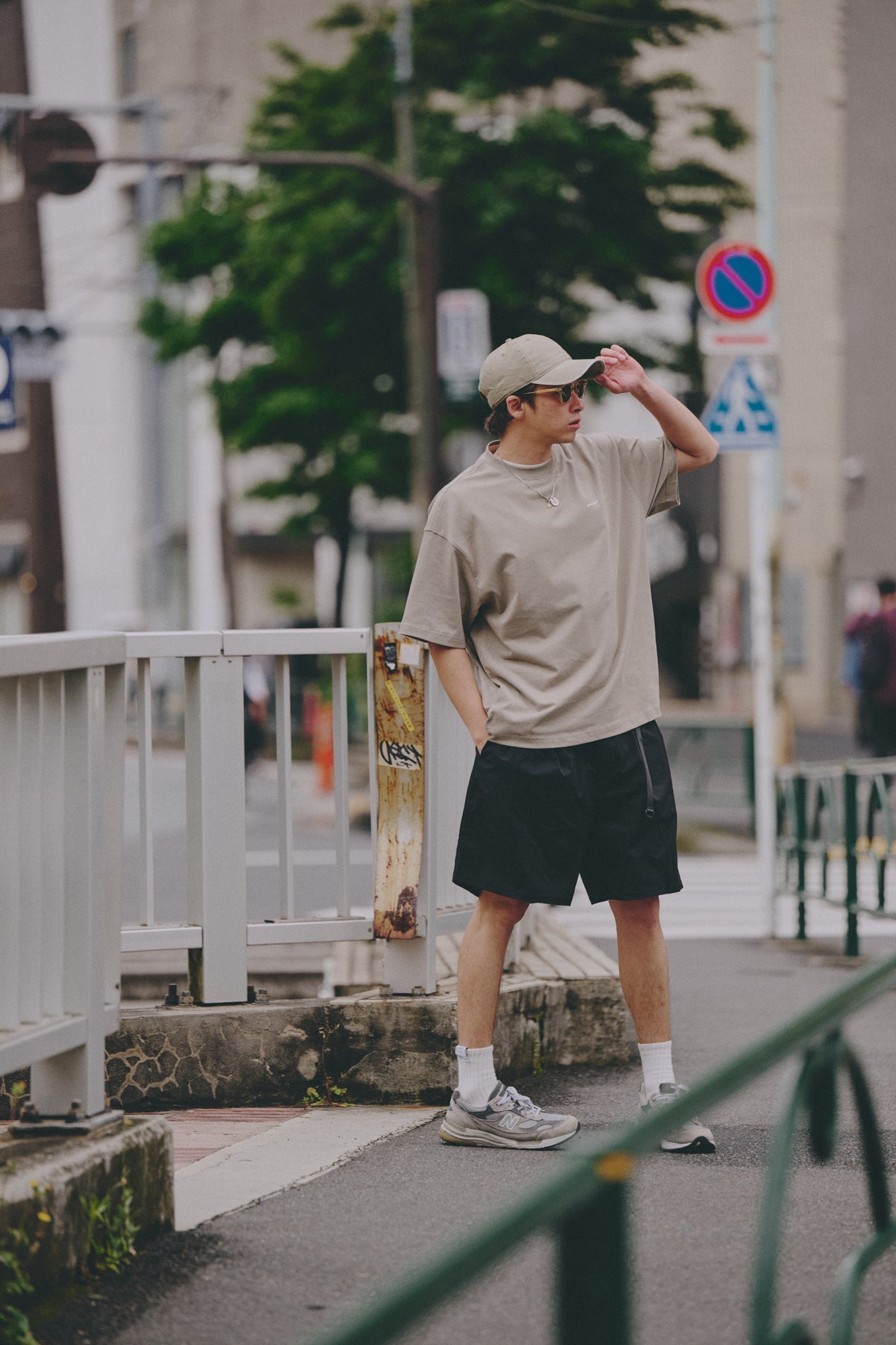 AMULET BASIC TEE/ NAVY