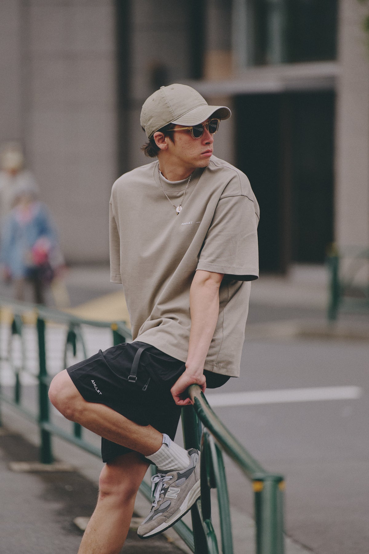 AMULET BASIC TEE/ NAVY