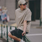 AMULET BASIC TEE/ NAVY