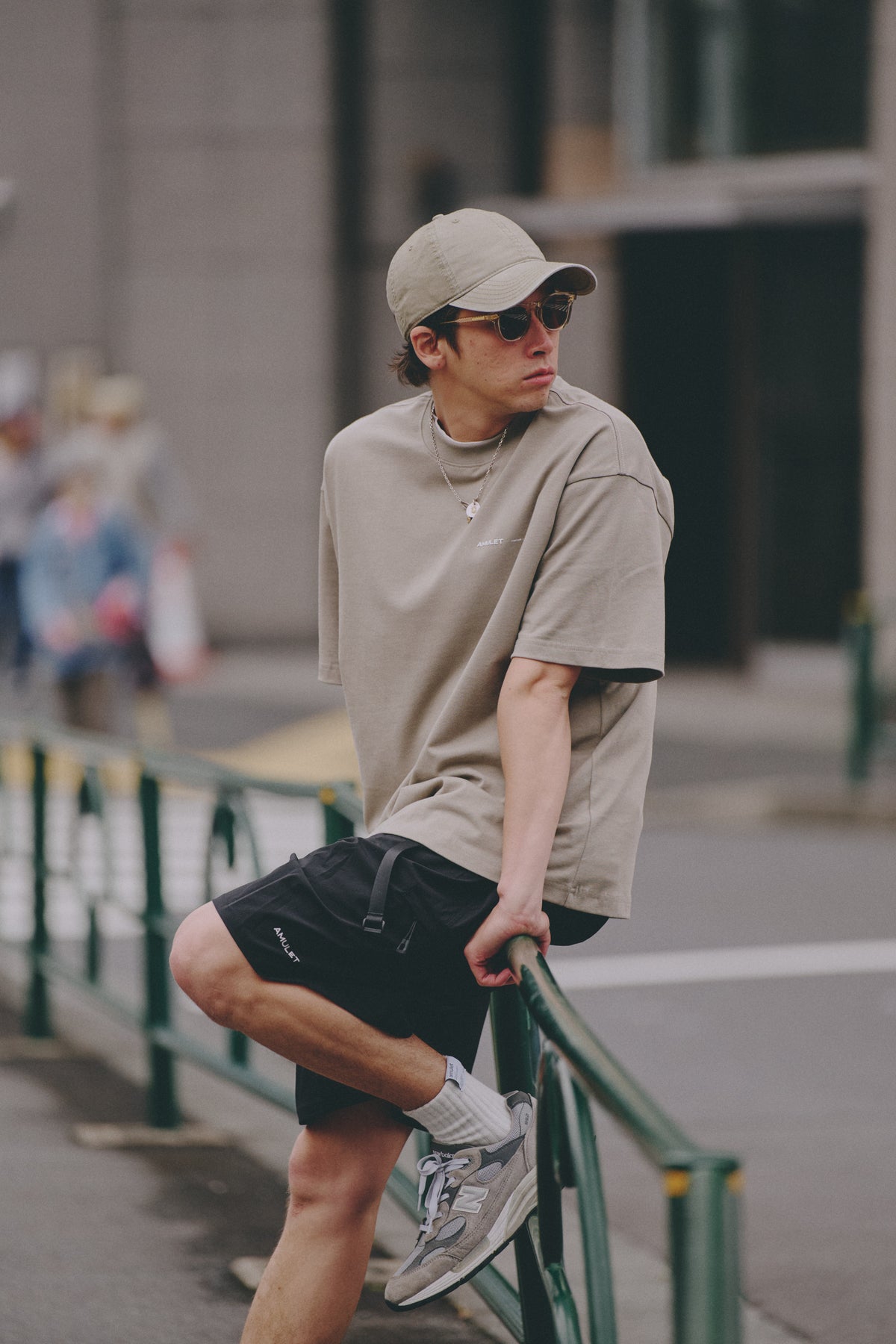 AMULET BASIC TEE/ NAVY