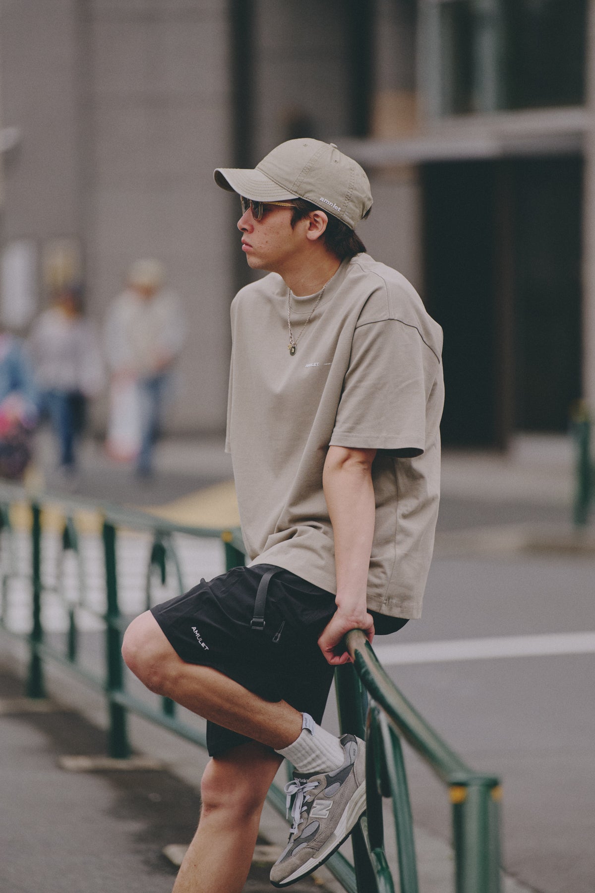 AMULET LOGO WASHED CAP / BEIGE