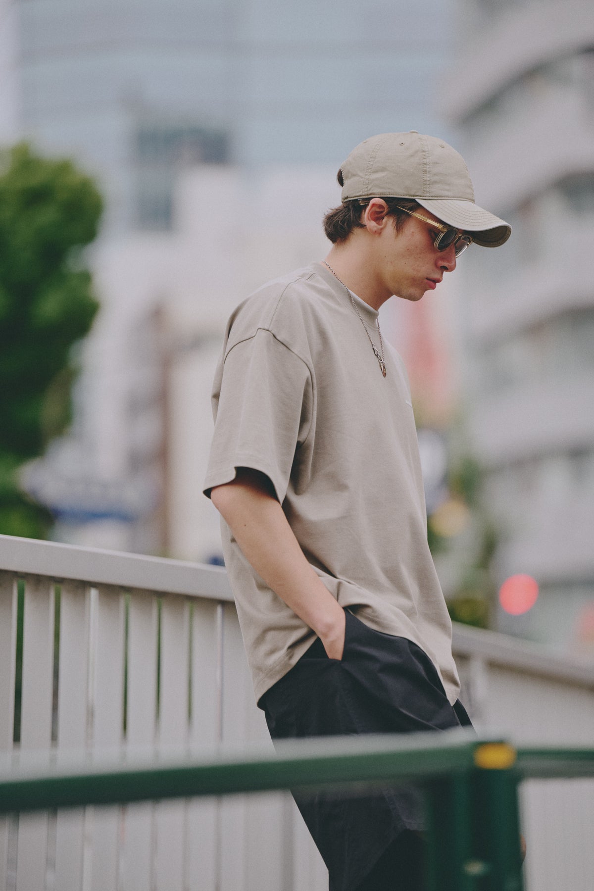 AMULET BASIC TEE/ NAVY