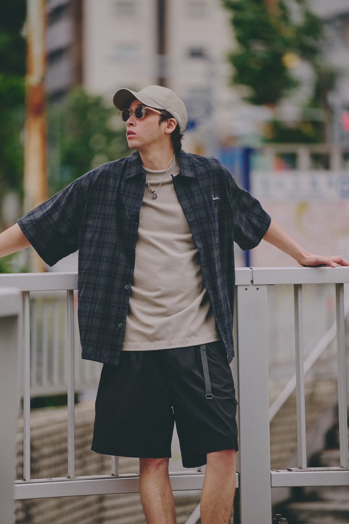 AMULET LOGO WASHED CAP / BEIGE