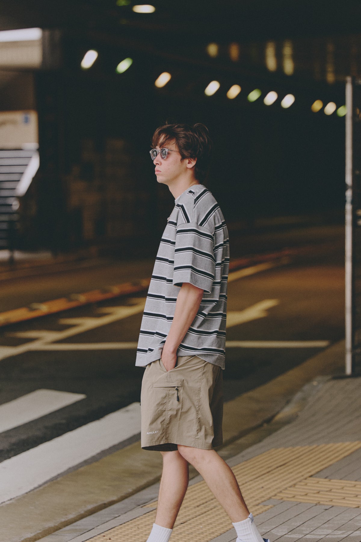 AMULET EASY POCKET SHORTS / BEIGE