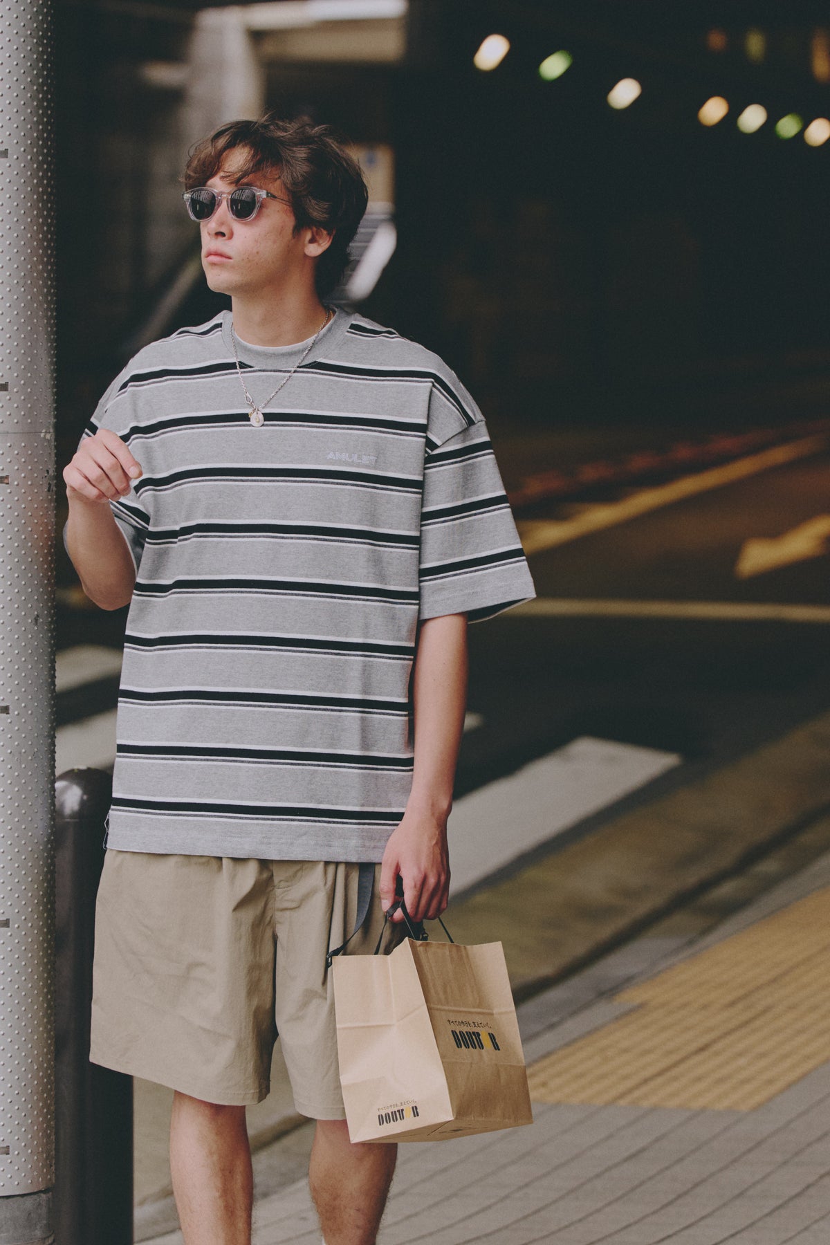 AMULET EASY POCKET SHORTS / BEIGE