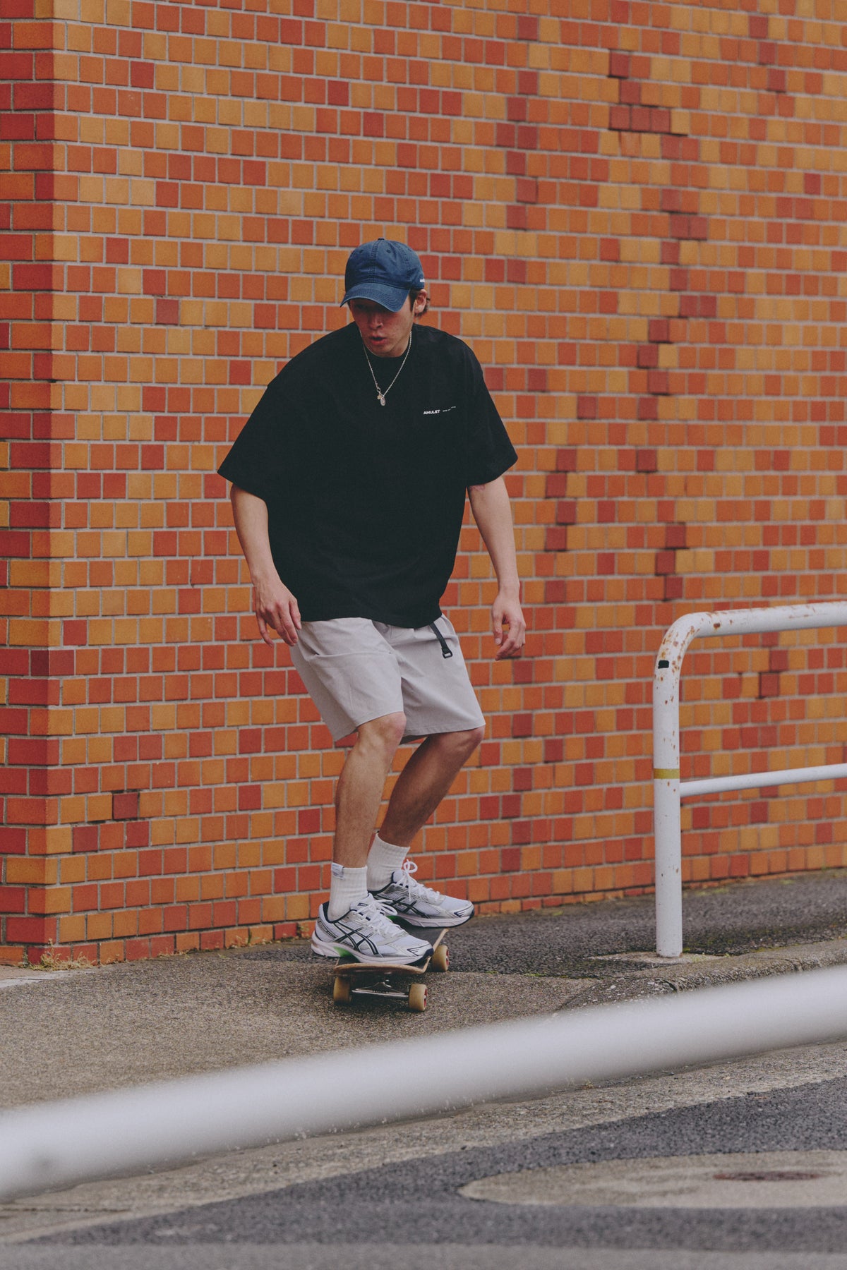 AMULET BASIC TEE/ NAVY