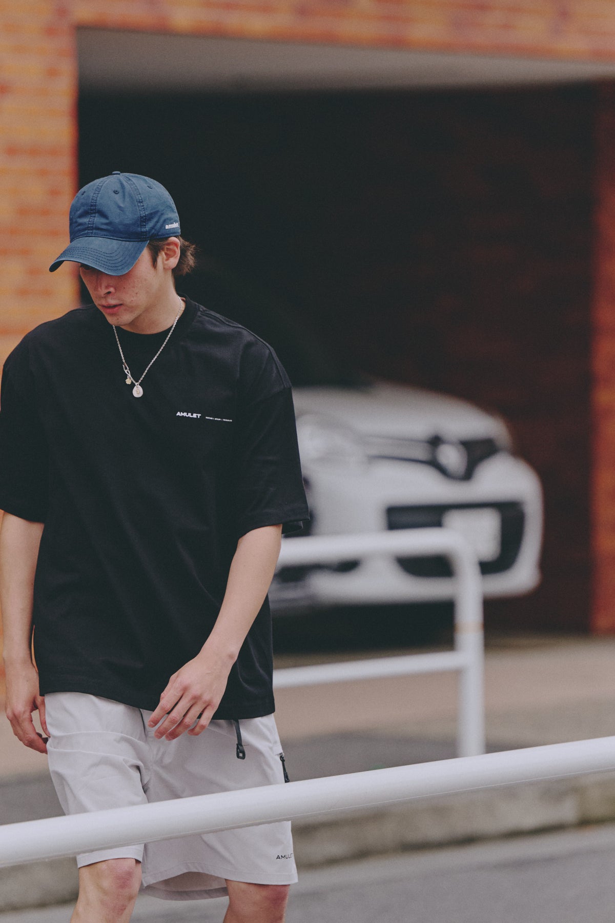 AMULET BASIC TEE/ NAVY