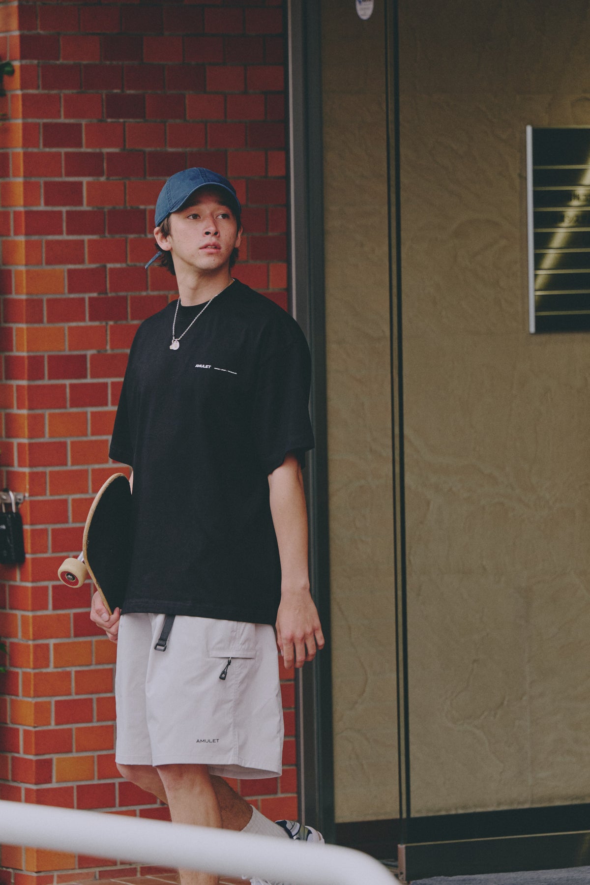 AMULET BASIC TEE/ NAVY