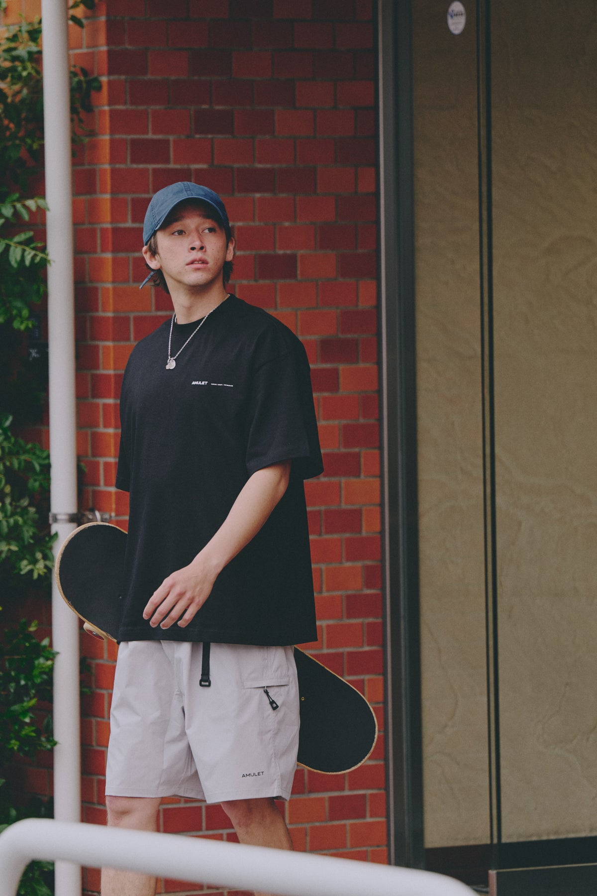AMULET BASIC TEE/ NAVY