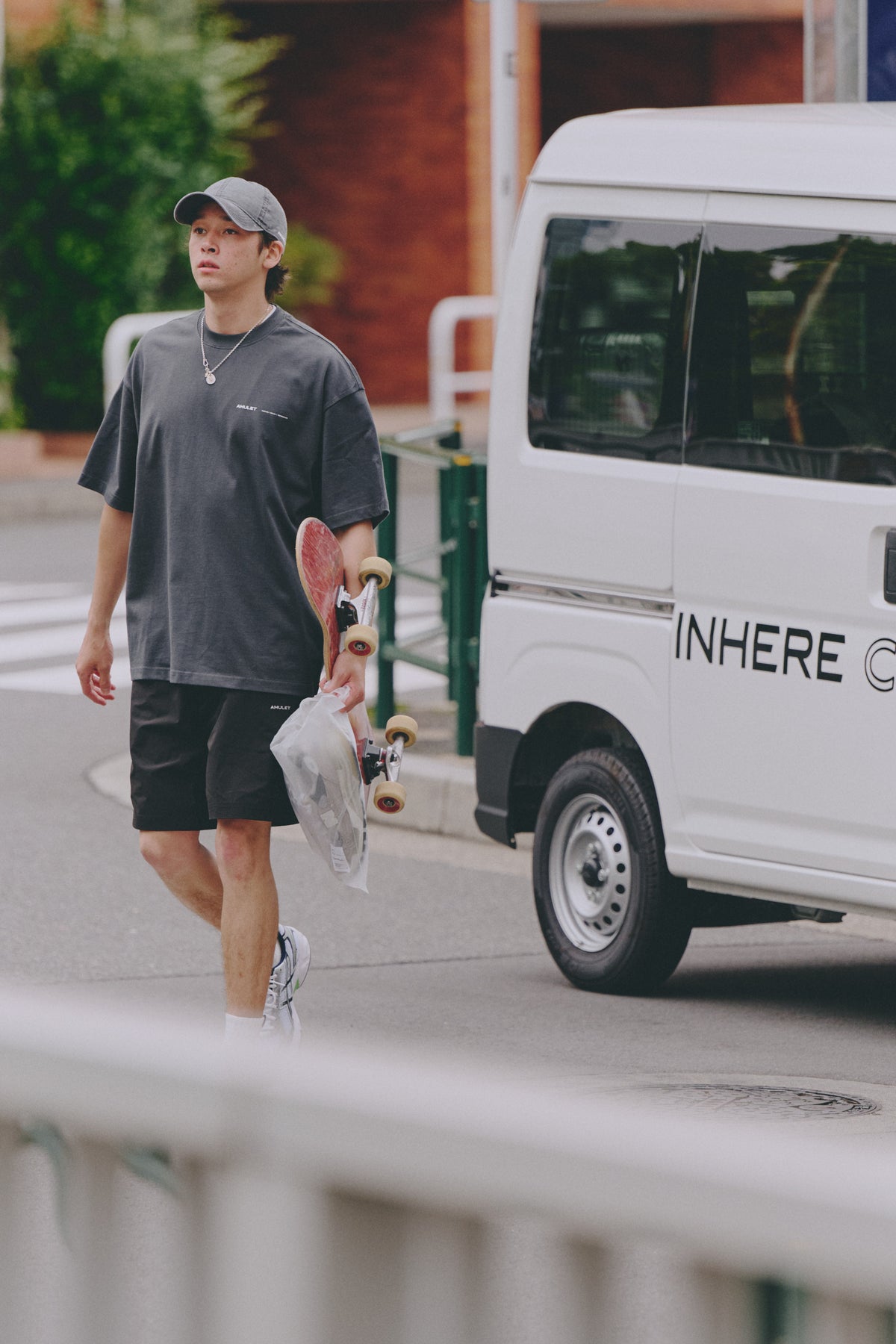 AMULET BASIC TEE/ NAVY