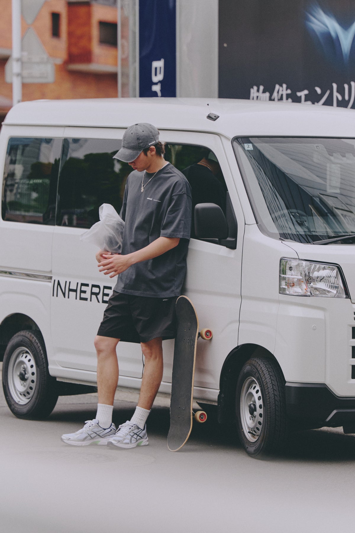 AMULET LOGO WASHED CAP / BEIGE