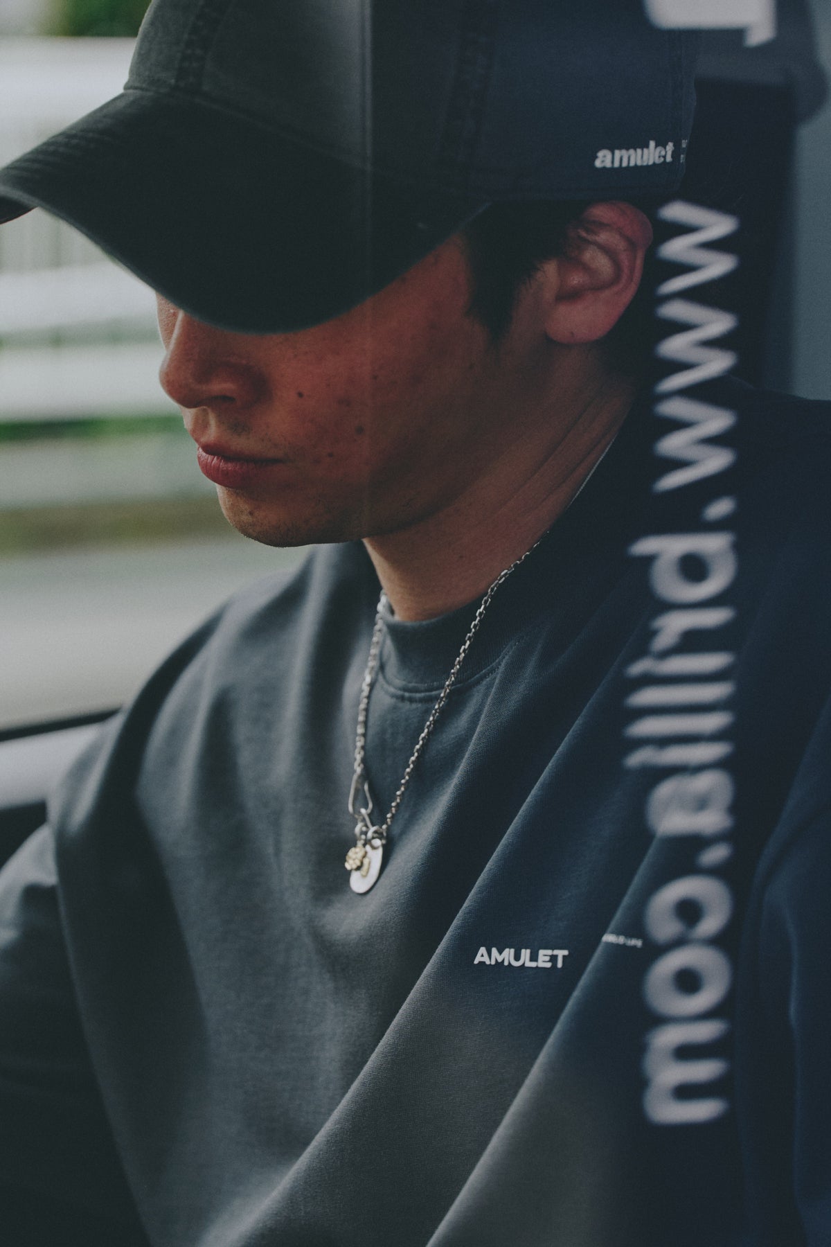 AMULET BASIC TEE/ NAVY