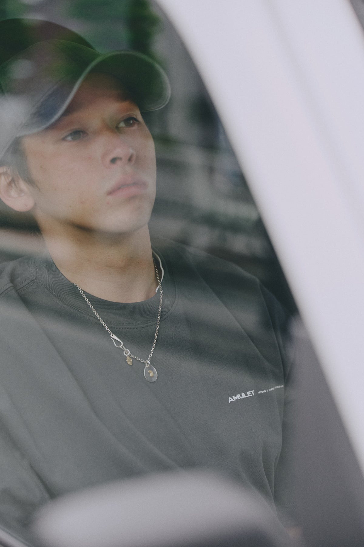 AMULET BASIC TEE/ NAVY