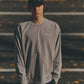 AMULET ESSENTIAL TEE LS / WASHED LT GREY