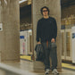 AMULET BASIC TEE LS / NAVY