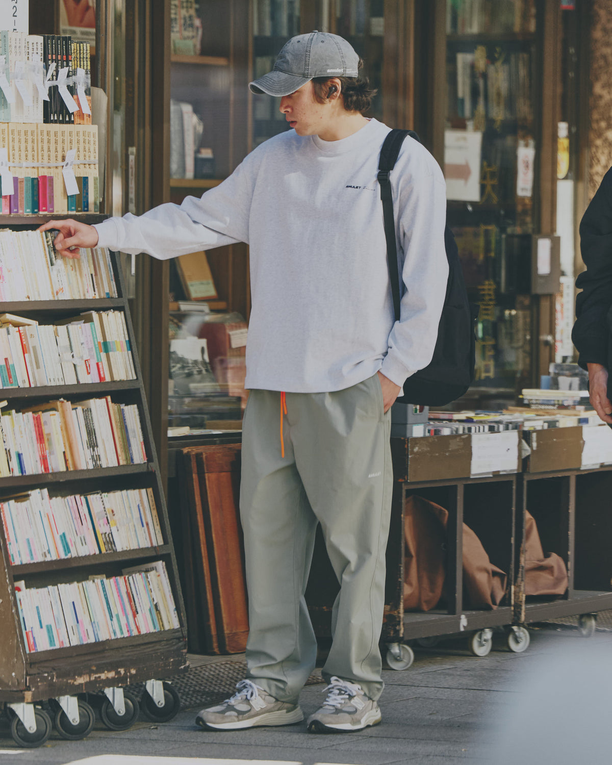 AMULET ESSENTIAL TEE LS / OATMEAL