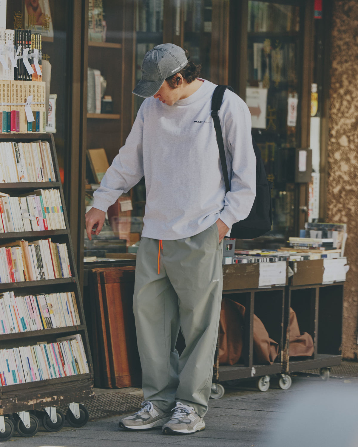 AMULET ESSENTIAL TEE LS / OATMEAL