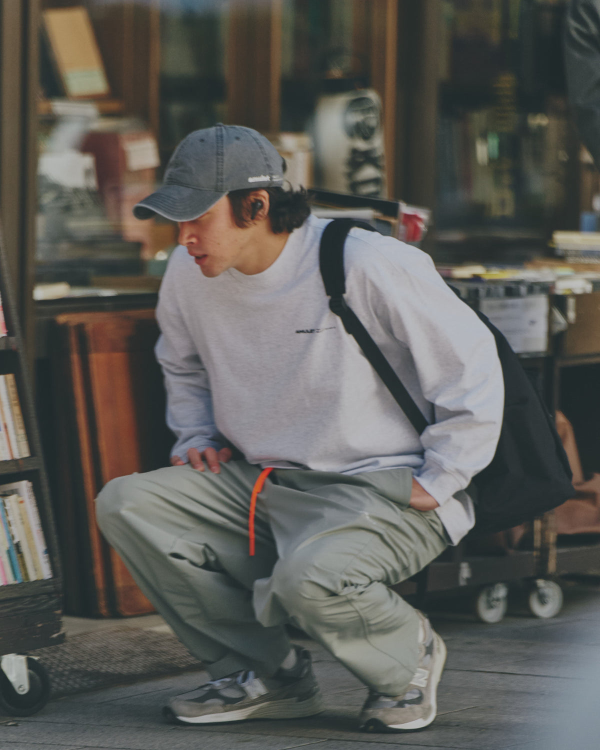 AMULET ESSENTIAL TEE LS / OATMEAL