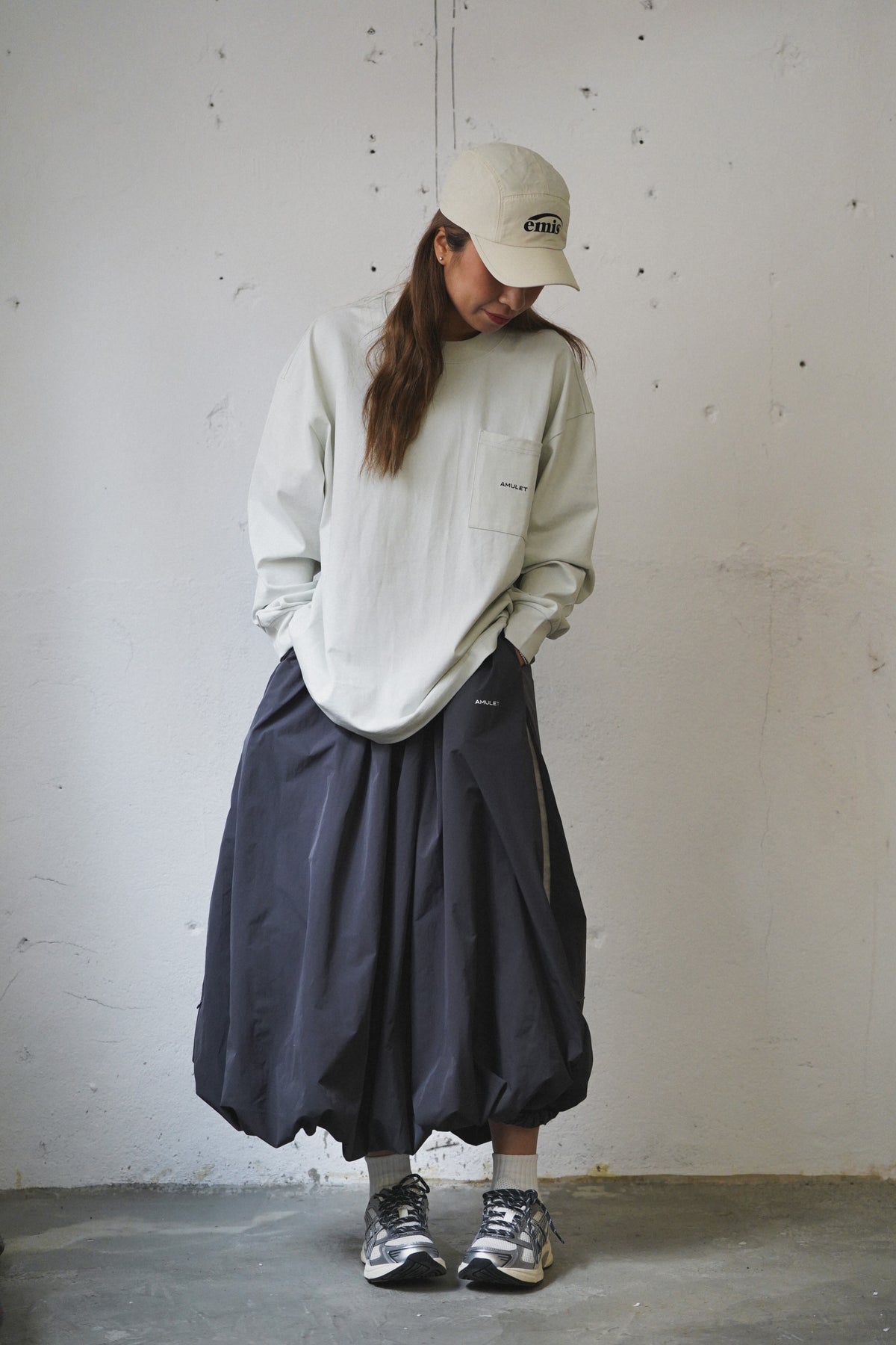 AMULET BALLOON SKIRT GREY