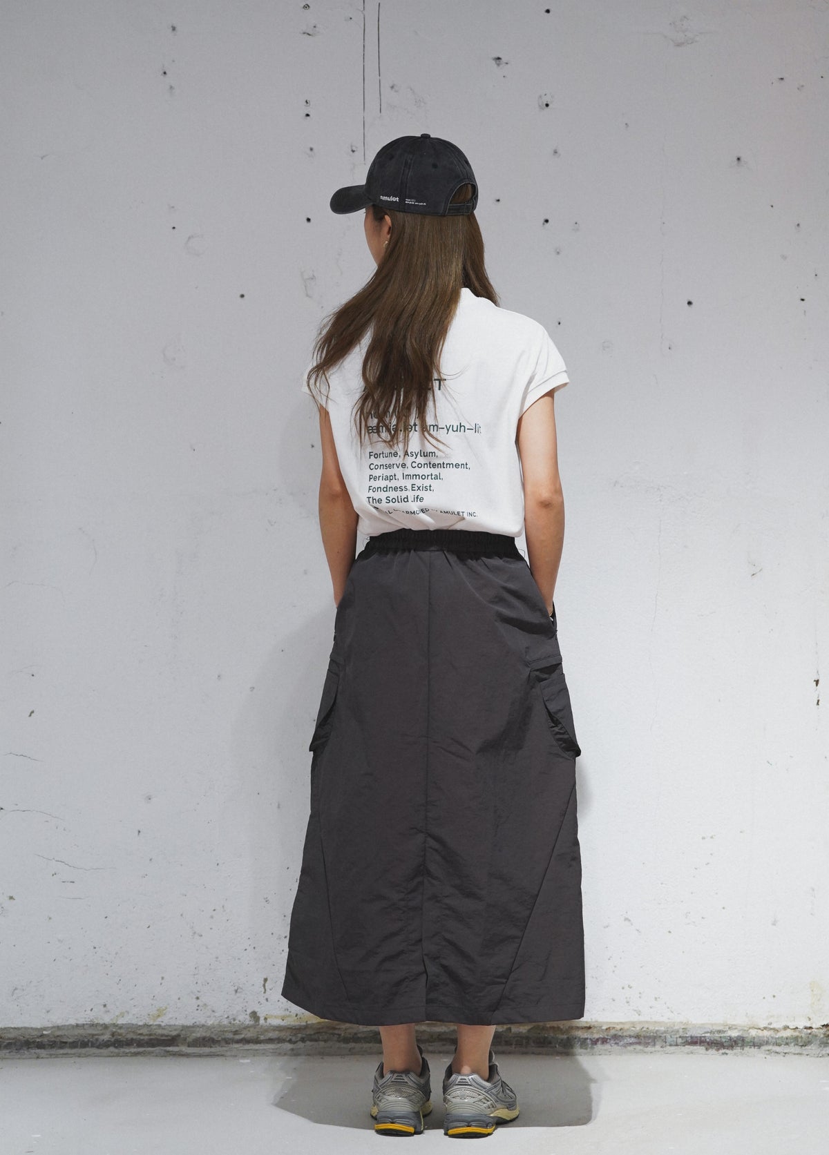 AMULET ROUND BAG SKIRT / GREY