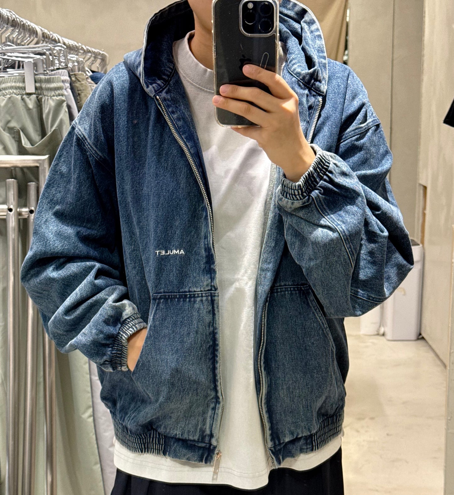 AMULEL ZIP UP JACKET WASHED CORDUROY