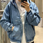 AMULEL ZIP UP JACKET WASHED CORDUROY