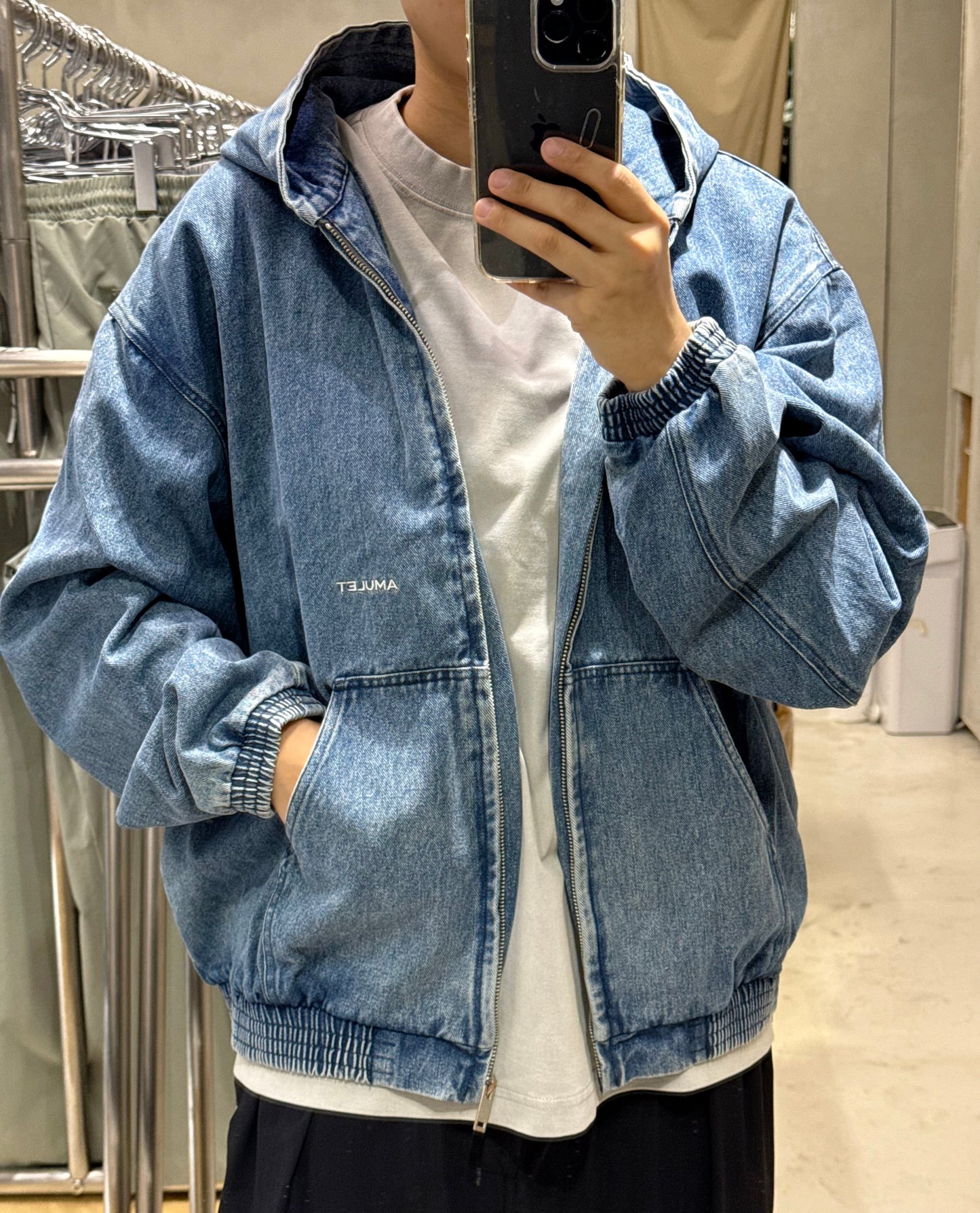 AMULEL ZIP UP JACKET WASHED CORDUROY