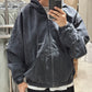AMULEL ZIP UP JACKET WASHED CORDUROY