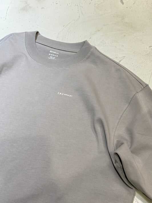 AMULET BASIC TEE LS / LT GREY