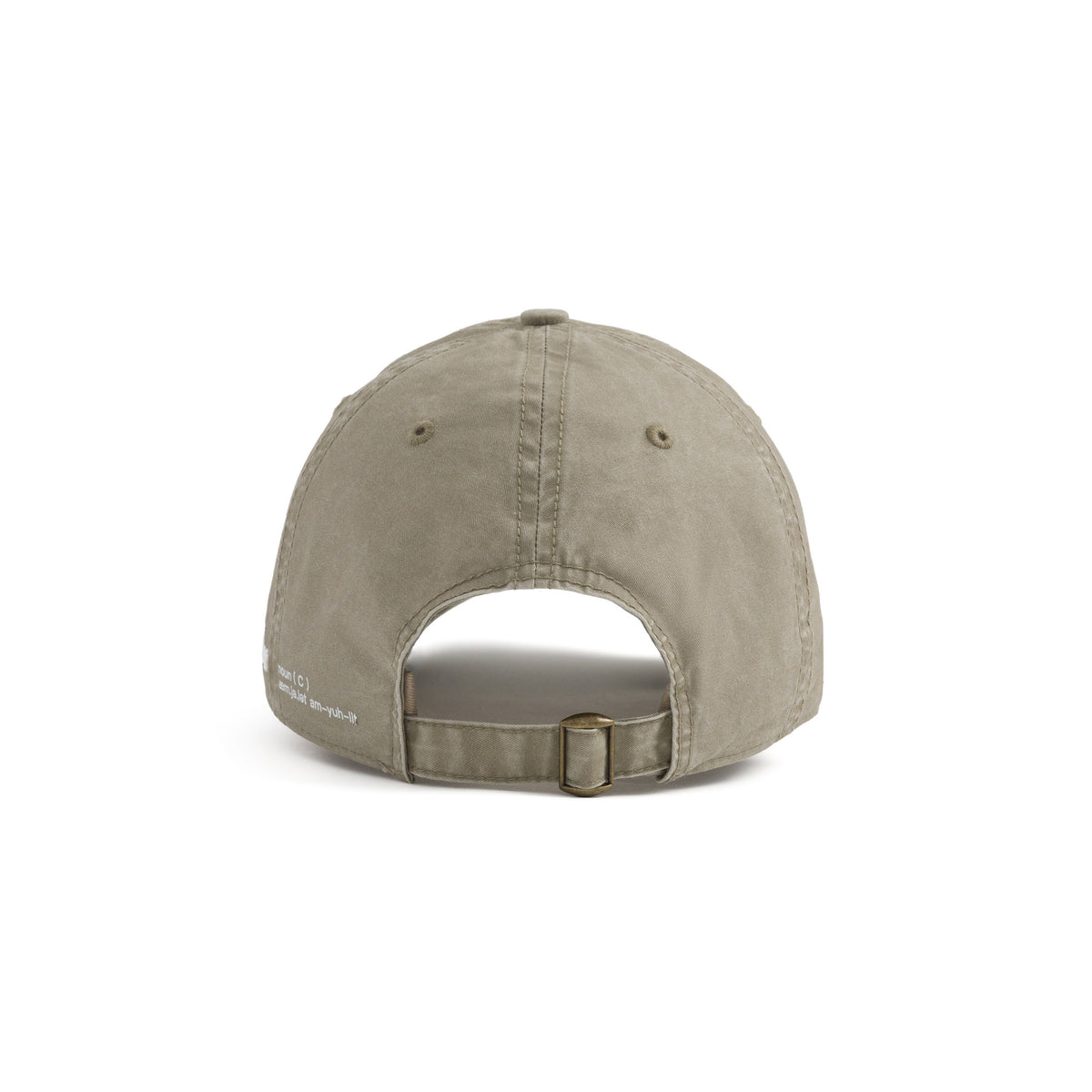 AMULET LOGO WASHED CAP / BEIGE