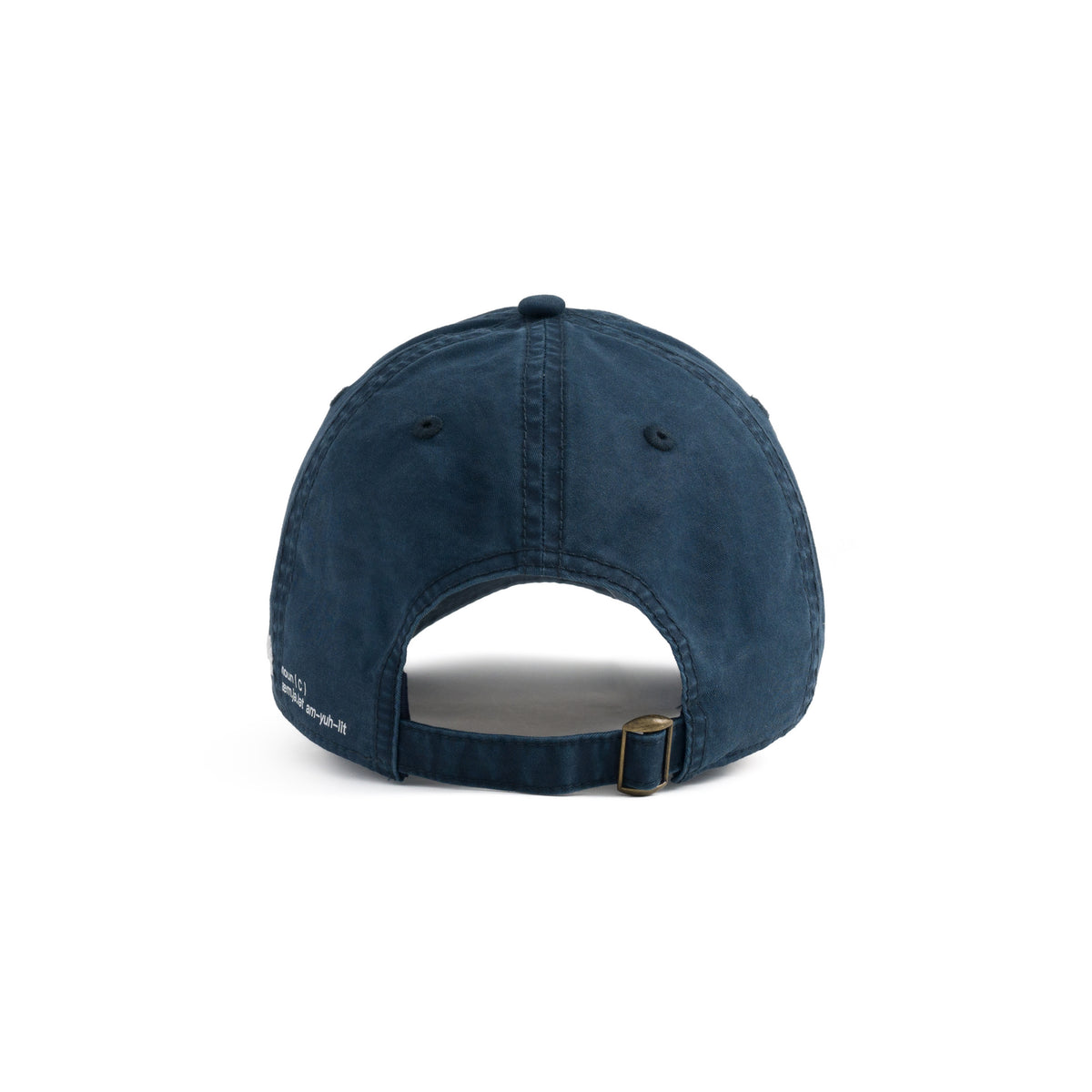 AMULET LOGO WASHED CAP / NAVY