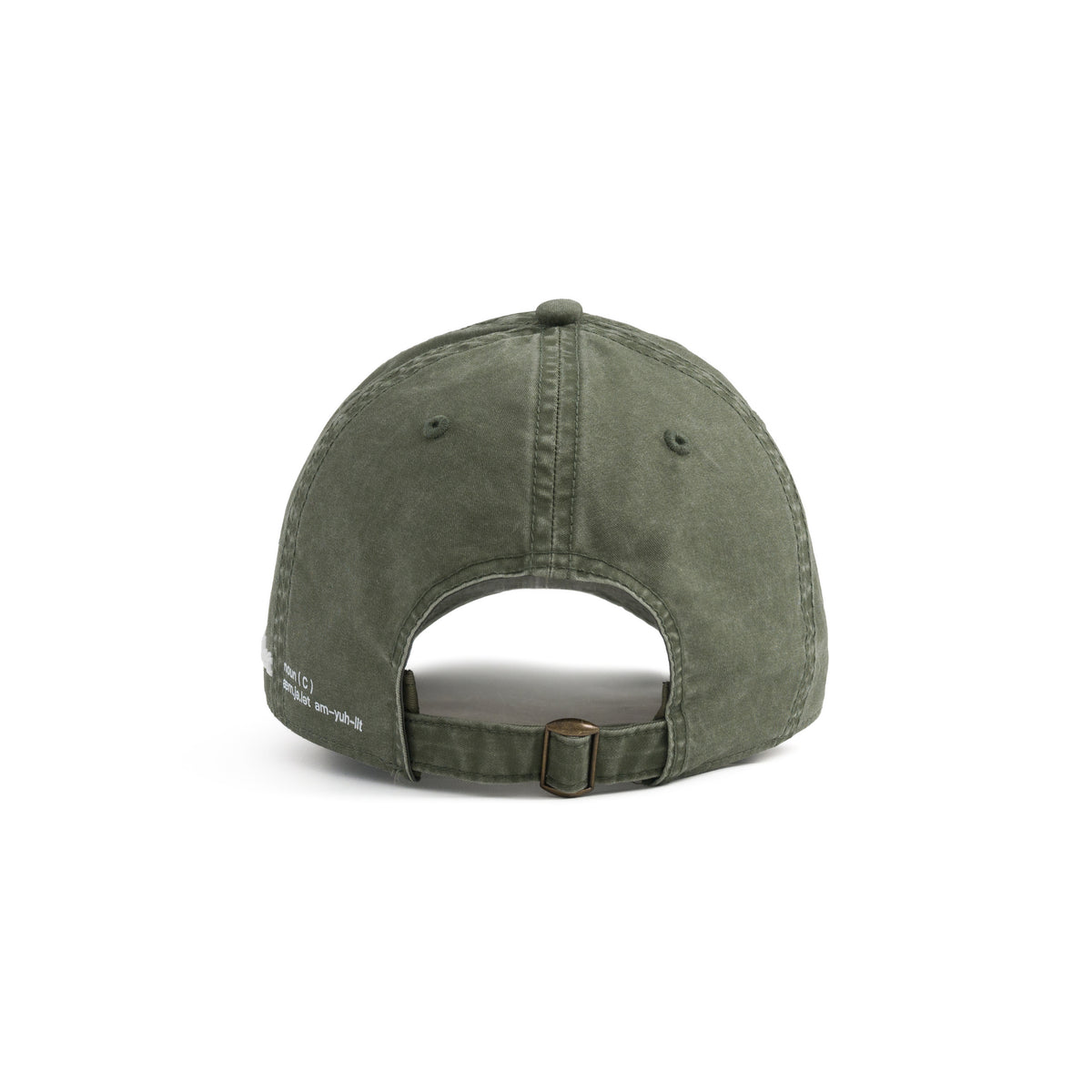 AMULET LOGO WASHED CAP / OLIVE