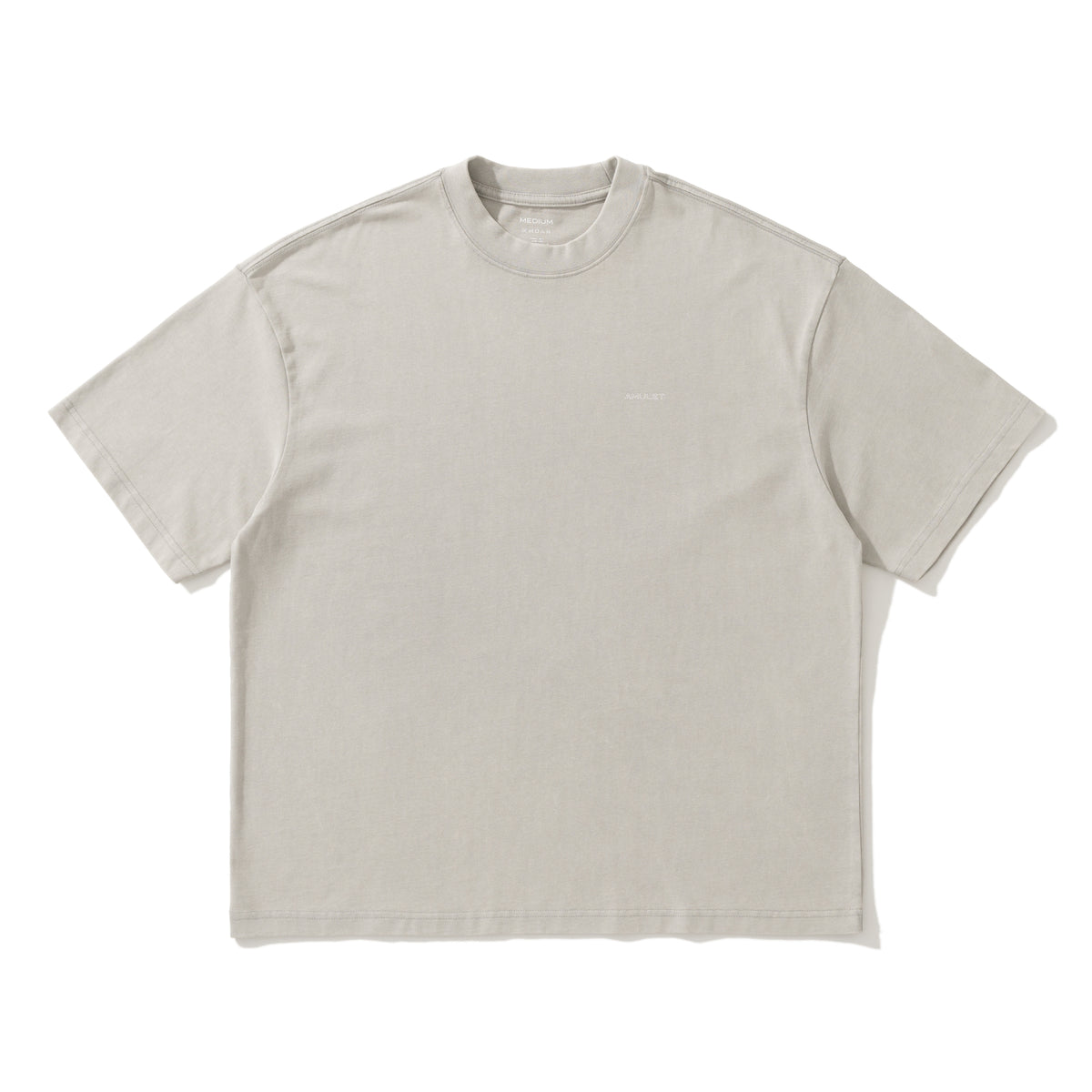 AMULET VIRTUAL WASHED TEE LT GREY