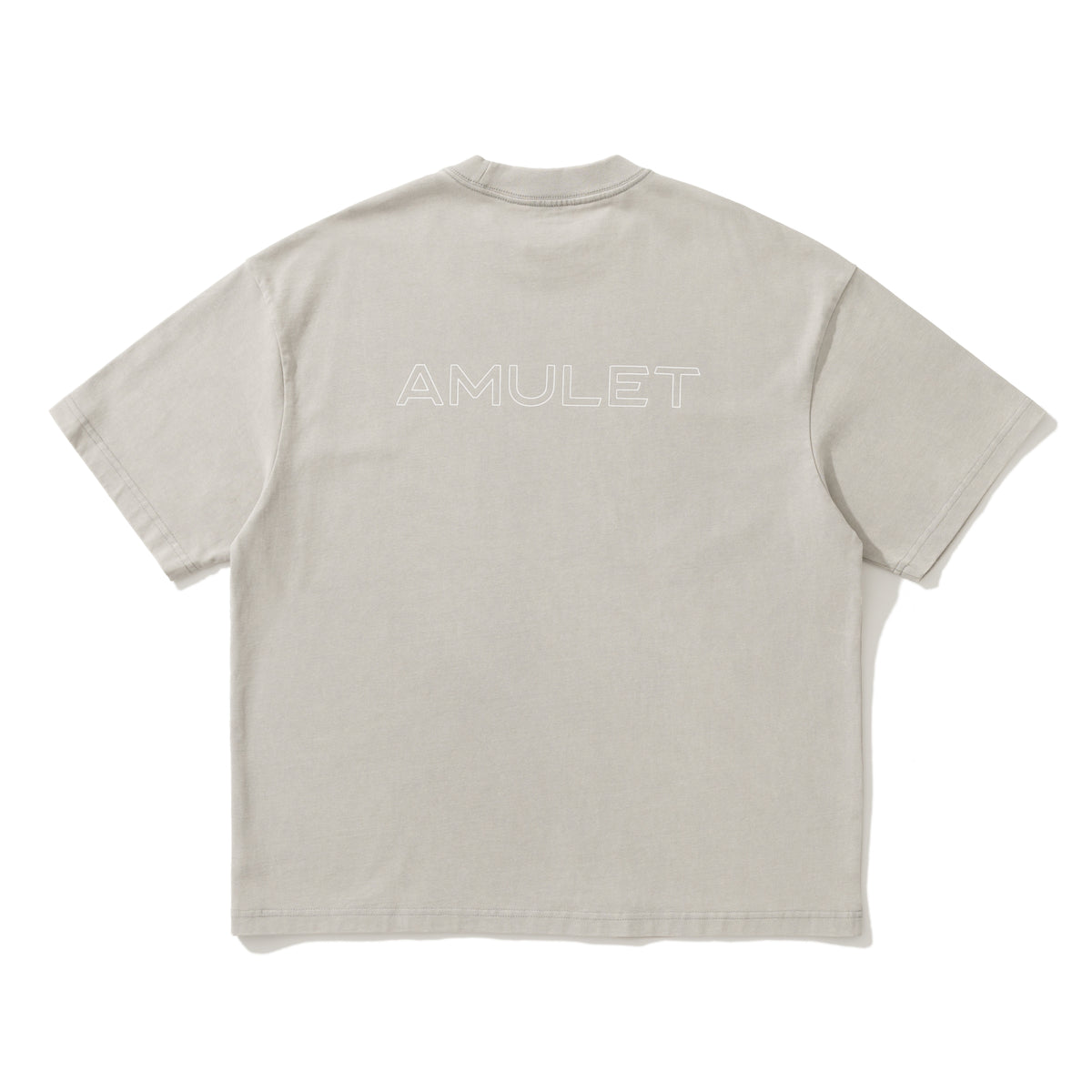 AMULET VIRTUAL WASHED TEE LT GREY