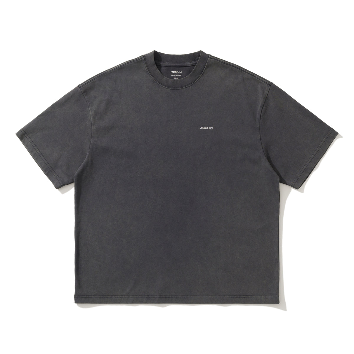 AMULET VIRTUAL WASHED TEE LT GREY