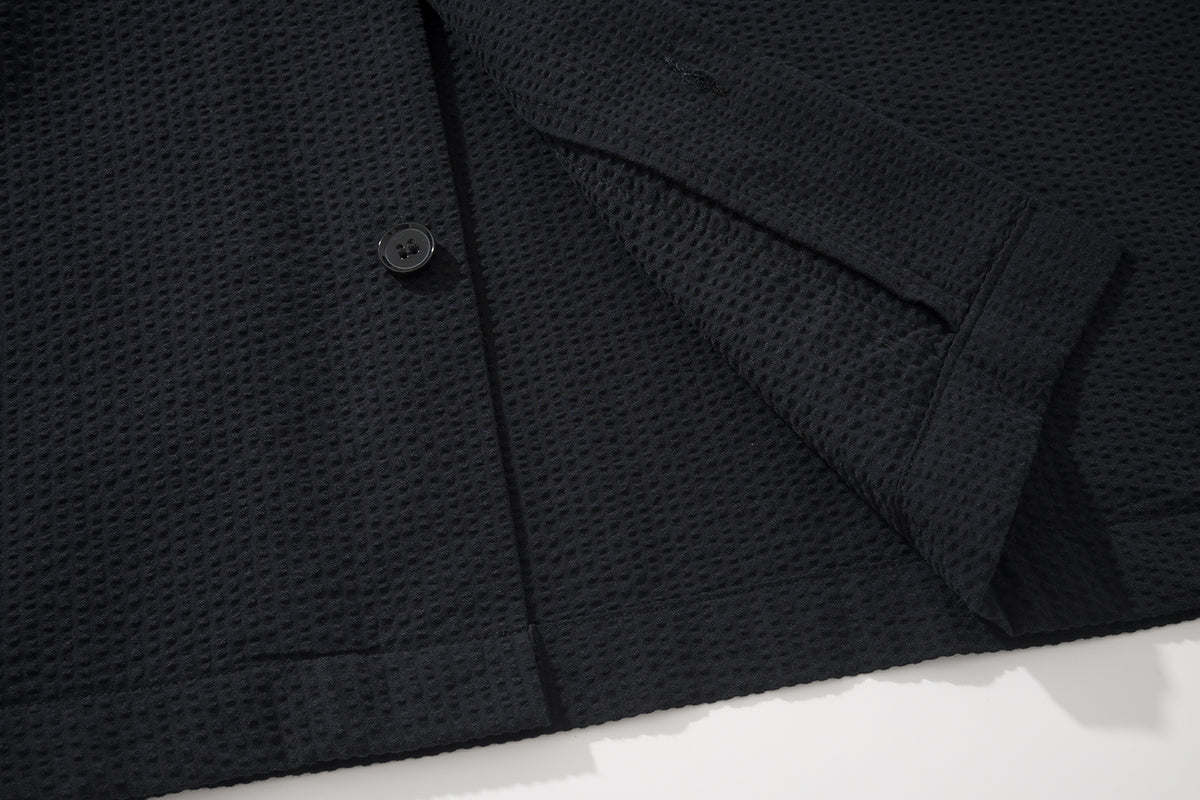 AMULET PALM SHIRT BLACK