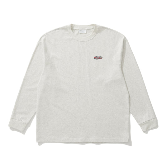 AMULET LOGO TRUCK TEE LS OATMEAL